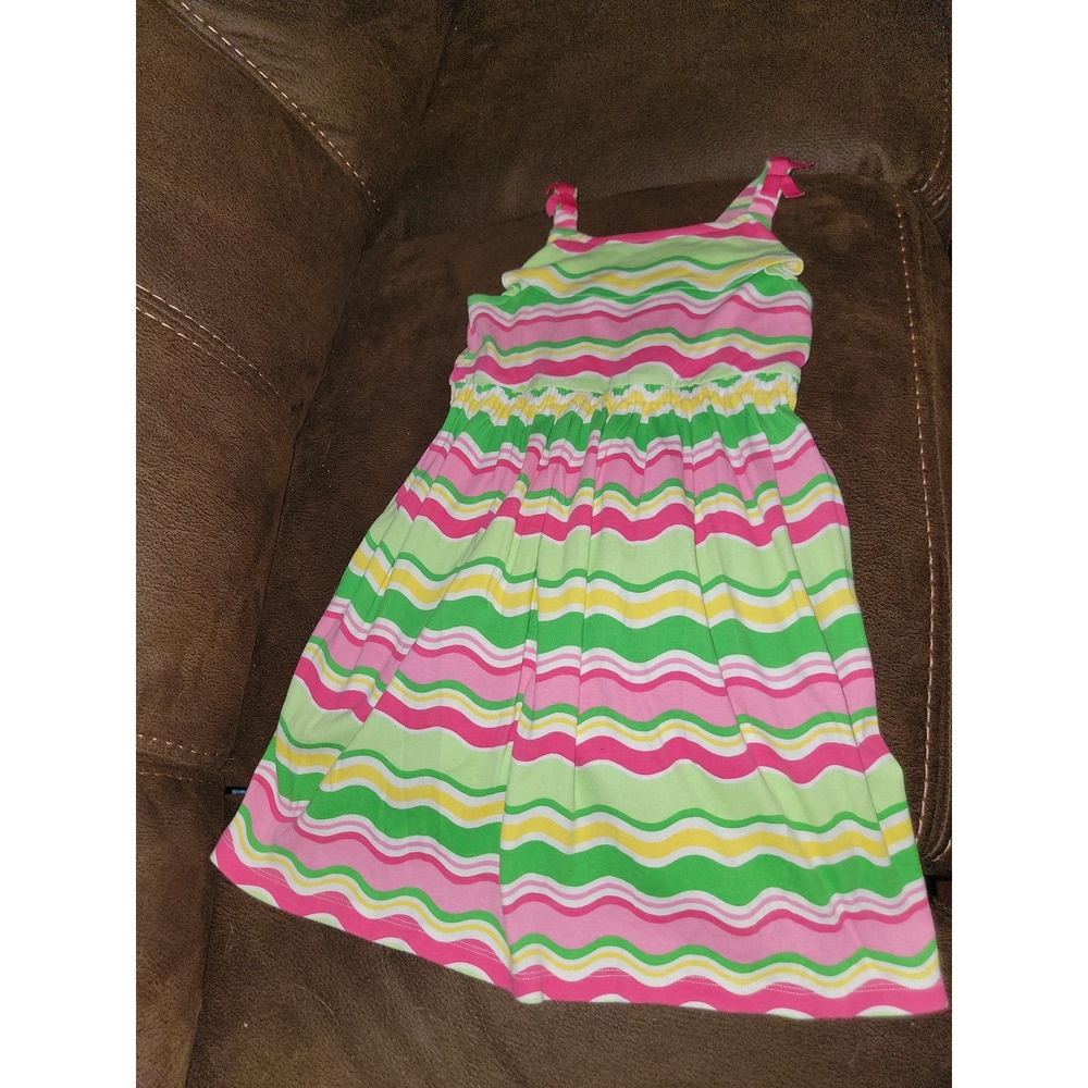Gymboree island lily striped dress size 6